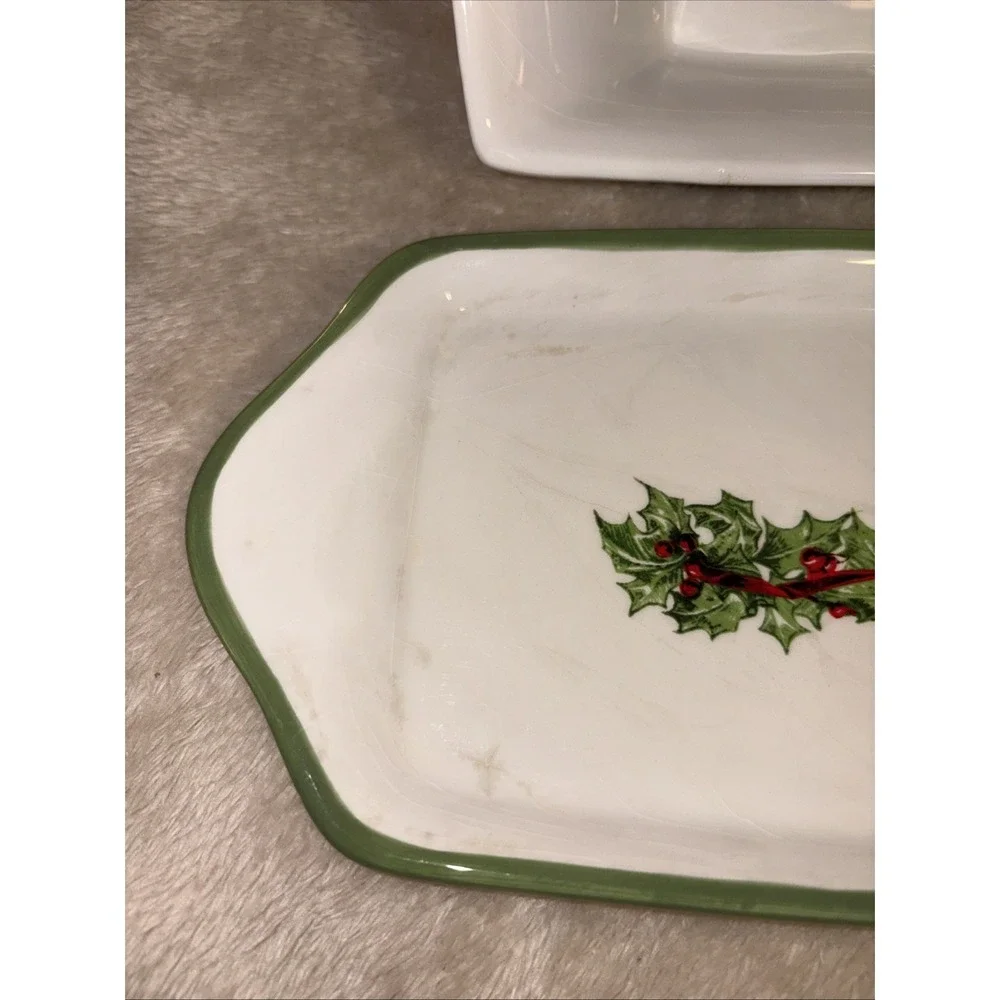 Traditions Holiday Celebrations by Christopher Radko Butter Dish, S&P Shakers
